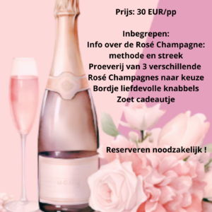 La Vie en Rose - Rosé Champagne tasting 13 februari 2026